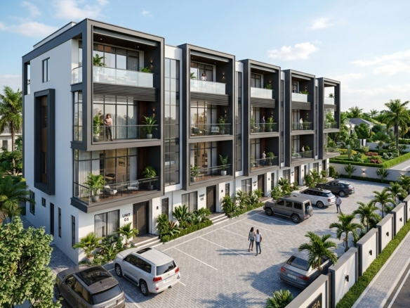 Noblecrest Boulevard, Katampe Extension — 300 Sqm — 5 Bed Terrace Duplex + BQ Plot