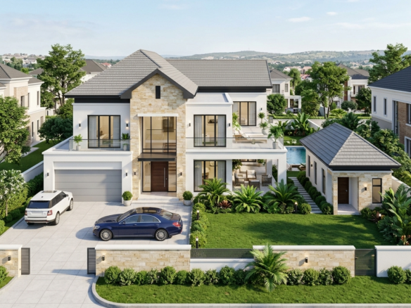 Apo-Karshi 450 Sqm — 4 Bed Fully Detached Penthouse + BQ