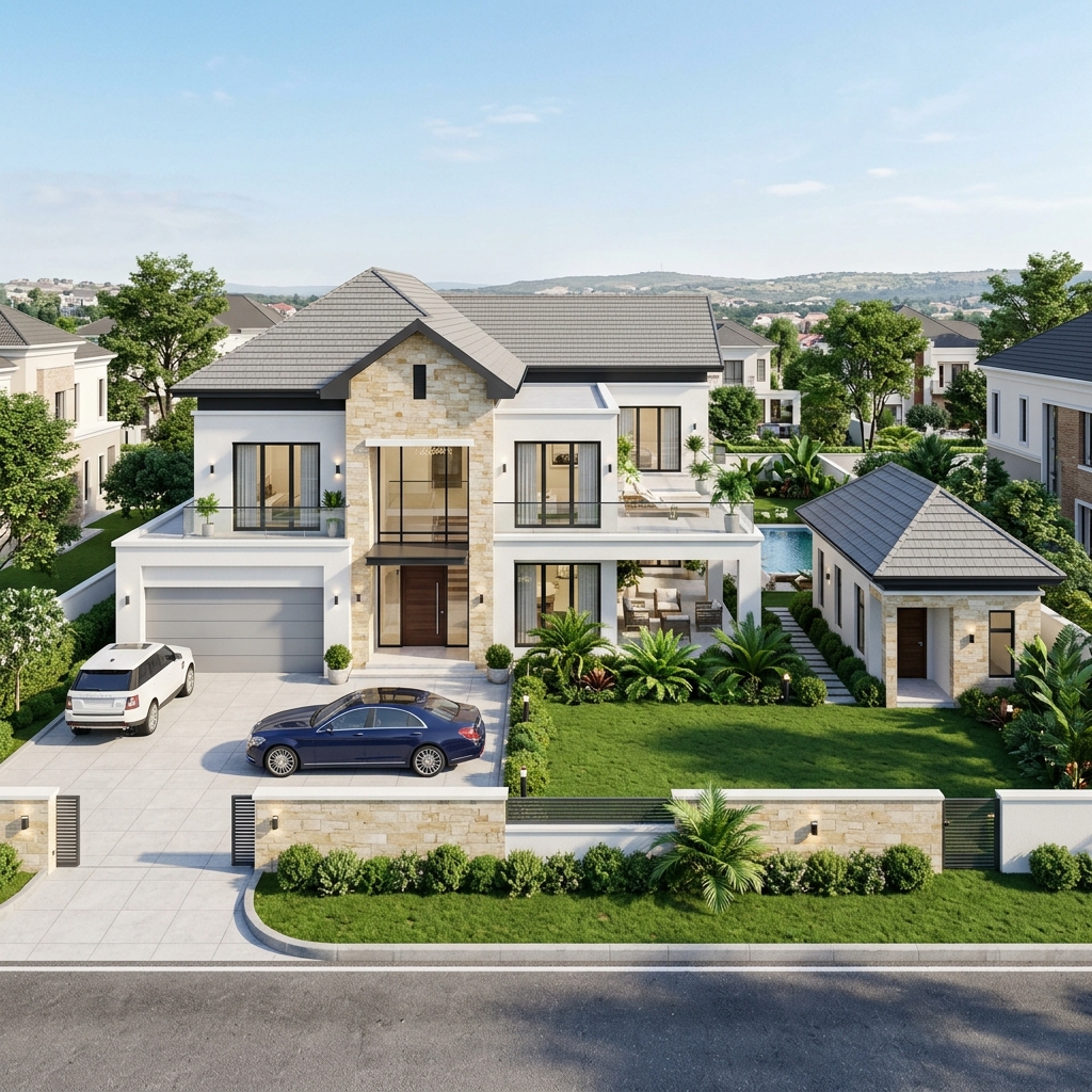 Sunview City, Kuje — 450 Sqm — 3 Bed Fully Detached Bungalow + BQ Plot