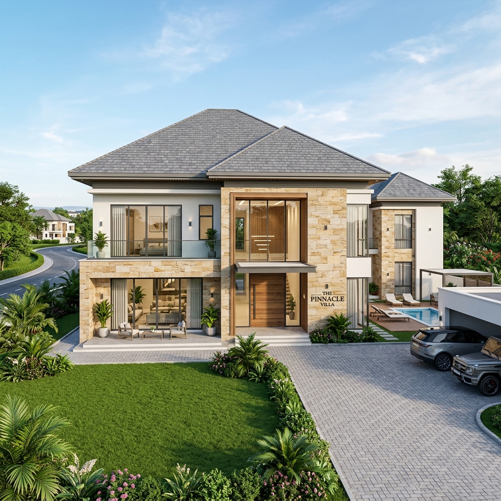 Double King Grove, Apo Waru — 550 Sqm — 5 Bed Fully Detached Duplex + 2-Room BQ Plot