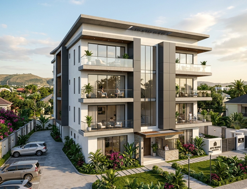 Apo Waru — 1000 Sqm — 6 Units 3 Bed Block of Flats Plot