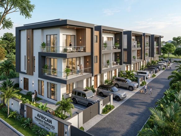 Apo Waru — 300 Sqm — 5 Bed Terrace Duplex Plot + BQ