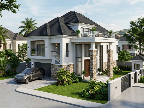 Apo Waru — 450 Sqm — 4 Bed Fully Detached Penthouse + BQ