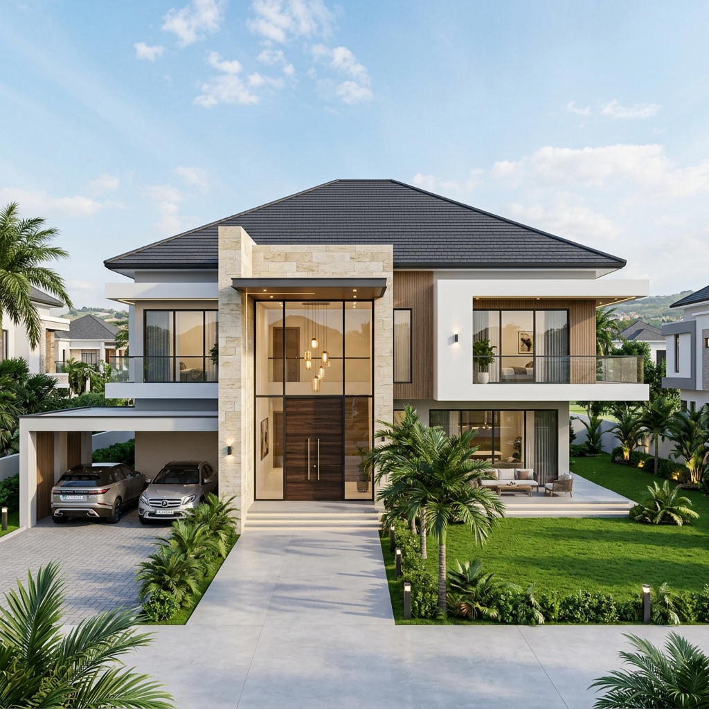 Peaceland Estate, Kurudu — 550 Sqm — 4 Bed Fully Detached Duplex + BQ Plot