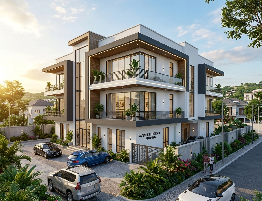 Apo Wumba Waru — 1000 Sqm — 6 Units 3 Bed Block of Flats Plot