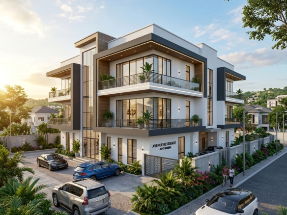 Primelux Exclusive, Apo — 1000 Sqm — 6 Units 3 Bed Block of Flats Plot
