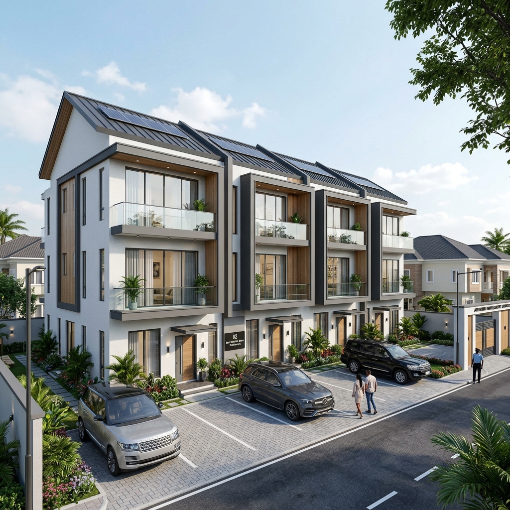Toscana City, Apo Gude — 300 Sqm — 5 Bed Terrace Duplex + BQ Plot