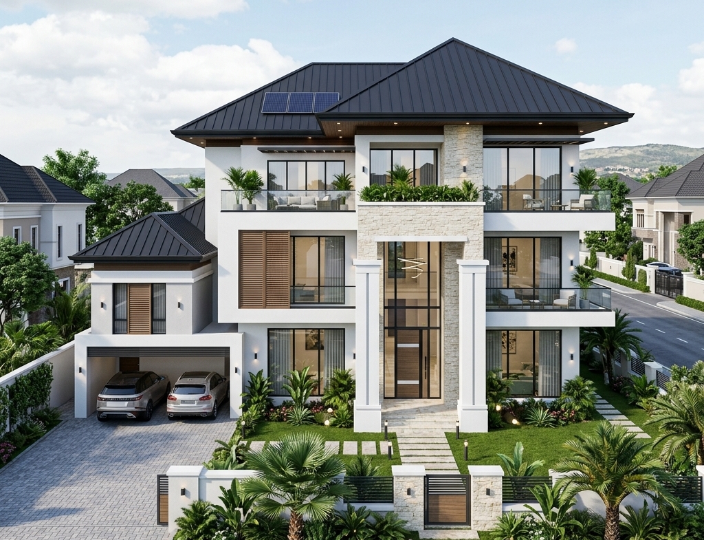 Treasure Gate Estate, Dei-Dei — 450 Sqm — 4 Bed Fully Detached Penthouse + BQ Plot