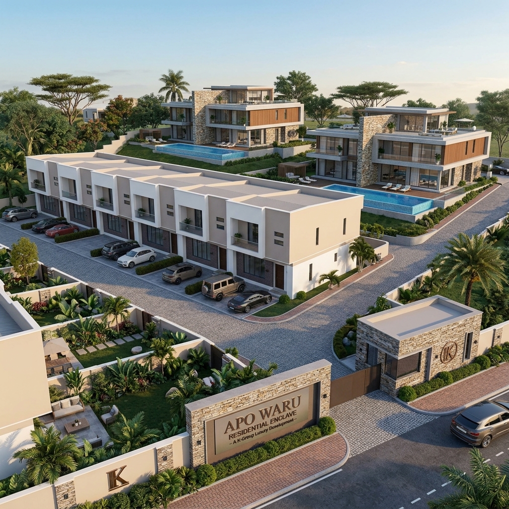 Sunview City Phase 2, Kuje — 180 Sqm — 2 Bed Terrace Duplex + BQ Plot