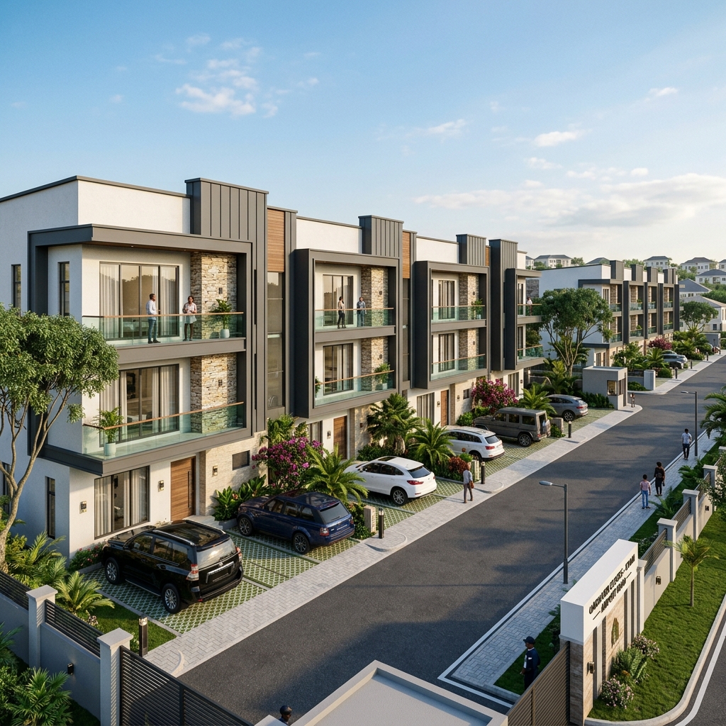 Kyami Airport Road — 300 Sqm — 5 Bed Terrace Duplex Plot + BQ