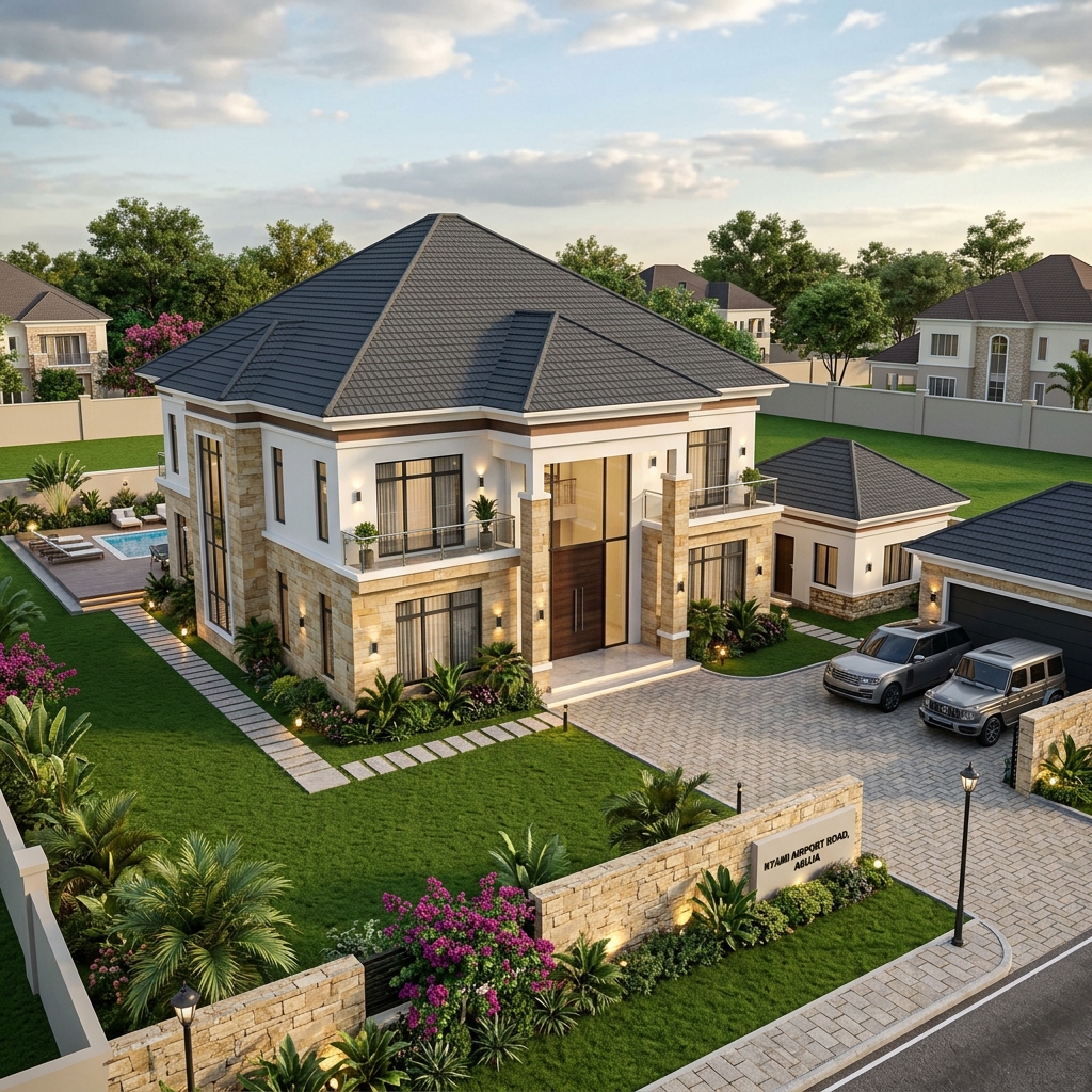 kyami_500sqm Kyami Airport Road — 500 Sqm — 4 Bed Fully Detached Duplex + 2-Room BQ
