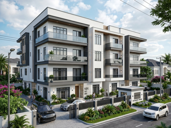 Champions City, Kuje — 1000 Sqm — 6 Units 3 Bed Block of Flats Plot