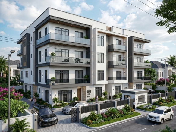 Sunview City, Kuje — 1000 Sqm — 6 Units 3 Bed Block of Flats Plot