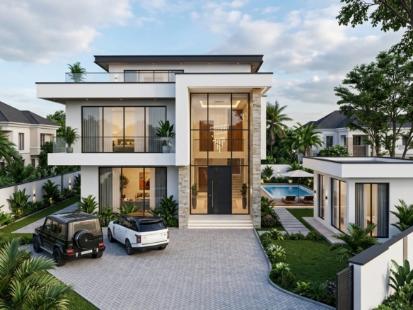 Leisure View Estate, Airport Road — 550 Sqm — 4 Bed Fully Detached Duplex + BQ Plot