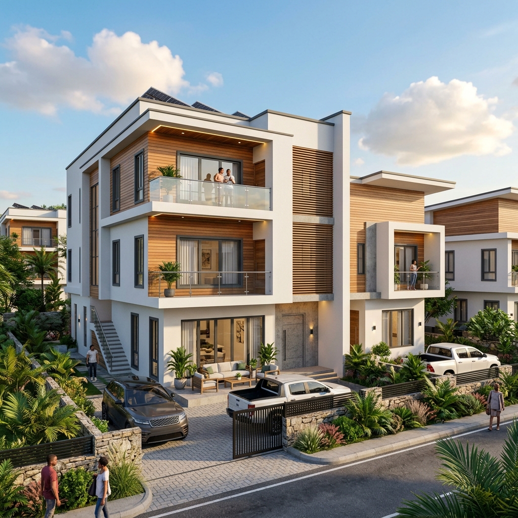 Double Grace Domain, Kurudu — 180 Sqm — 2 Bed Terrace Duplex + BQ Plot